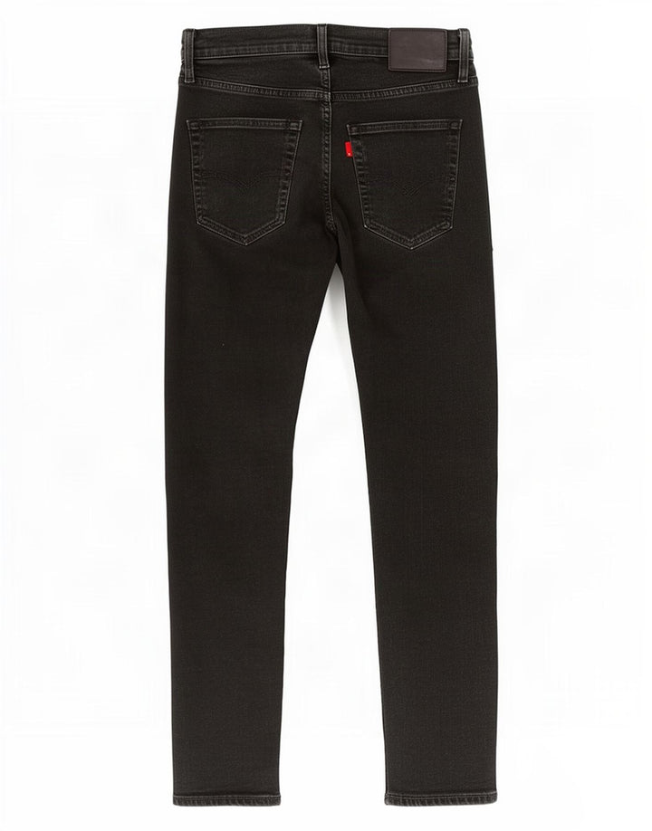 Levi's Herren Slim Jeans W31 L30 Schwarze Baumwolle