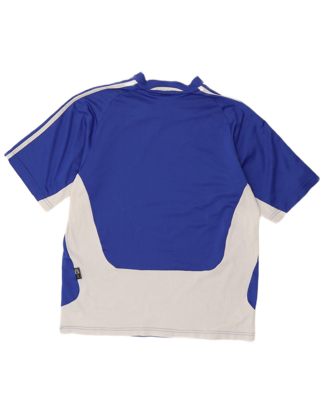 Adidas Herren Climalite T-Shirt Top Mittelblaues Colourblock-Polyester
