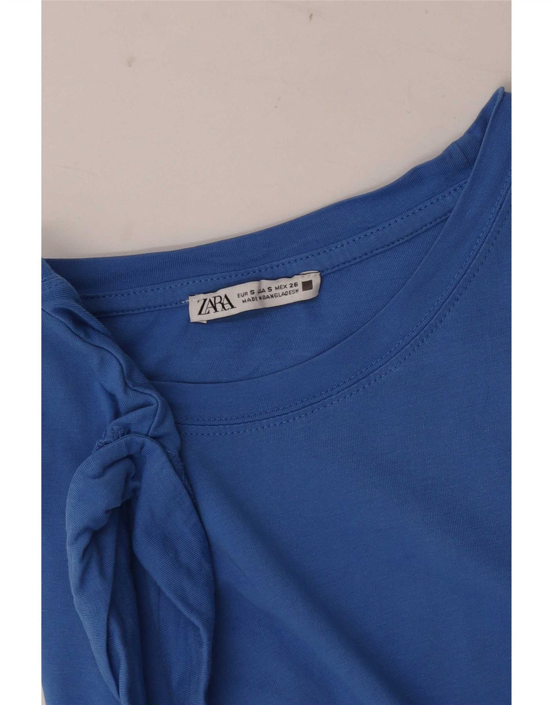 Ärmelloses Blusenoberteil für Damen von Zara, Gr. 40, Größe S, Blau