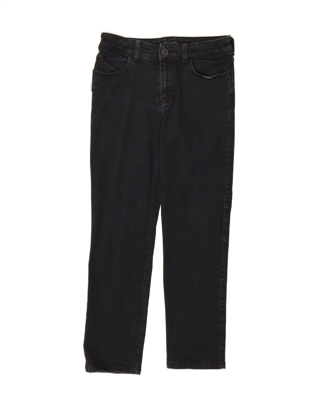 ARMANI Womens Straight Jeans W28 L27 Navy Blue Cotton Vintage Armani and Second-Hand Armani from Messina Hembry 