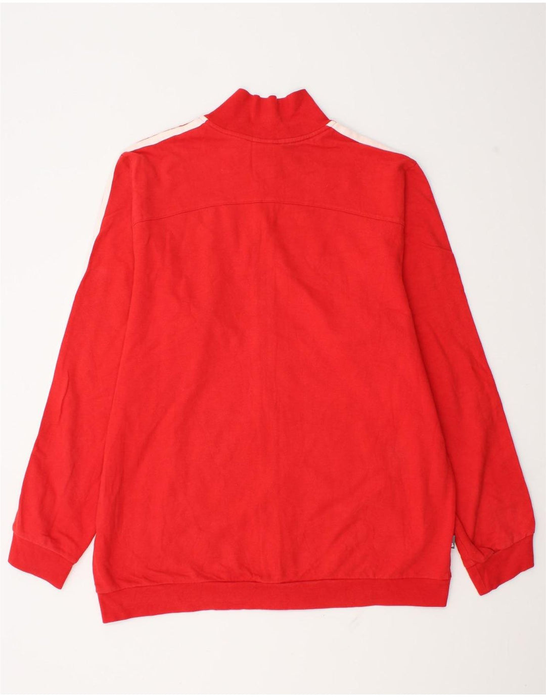 Adidas Herren-Trainingsanzug-Oberteil, große Jacke aus roter Baumwolle