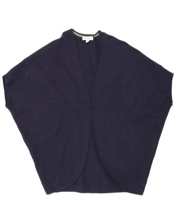 White Stuff Damen-Poncho-Cardigan-Oberteil mit kurzen Ärmeln, Größe S, Marineblau