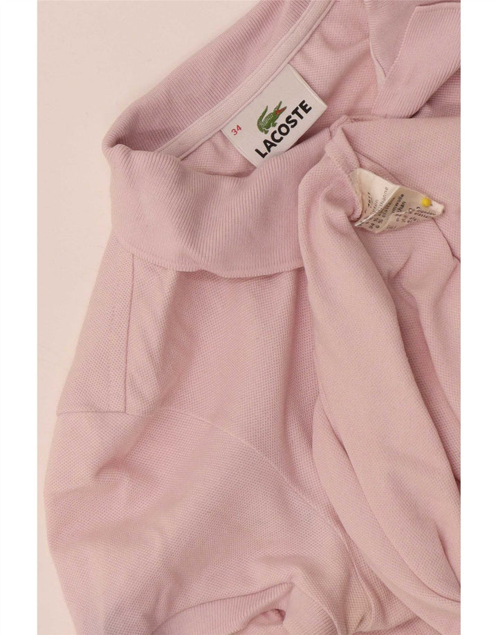 Lacoste Damen-Poloshirt, Größe 34, klein, rosa Baumwolle