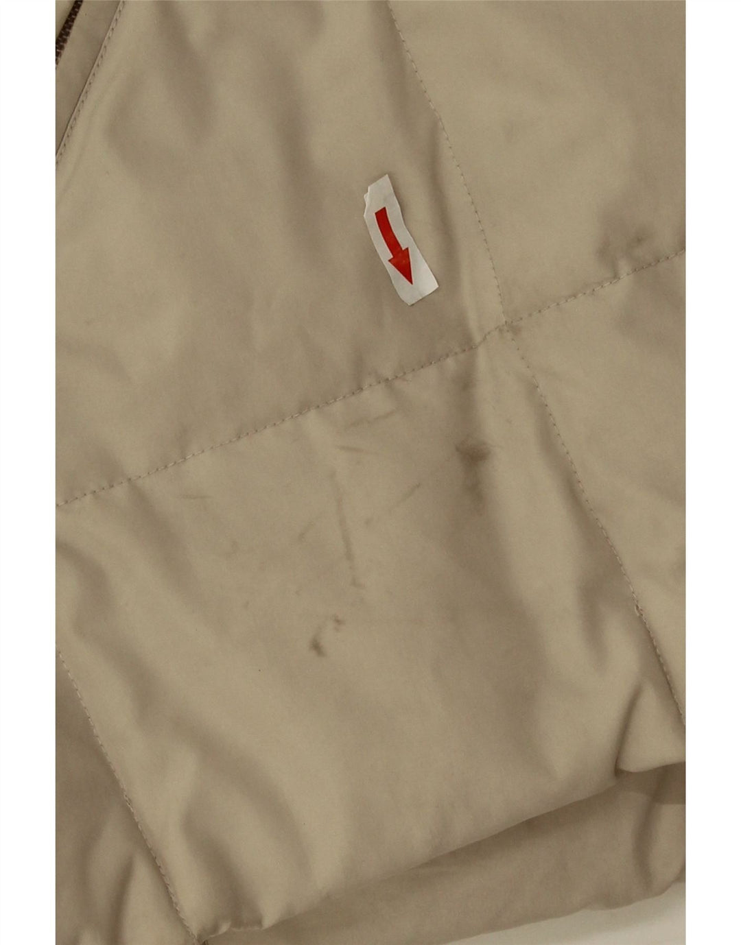 Sergio Tacchini Wattierter Damenmantel mit Kapuze UK 20 2XL Beige