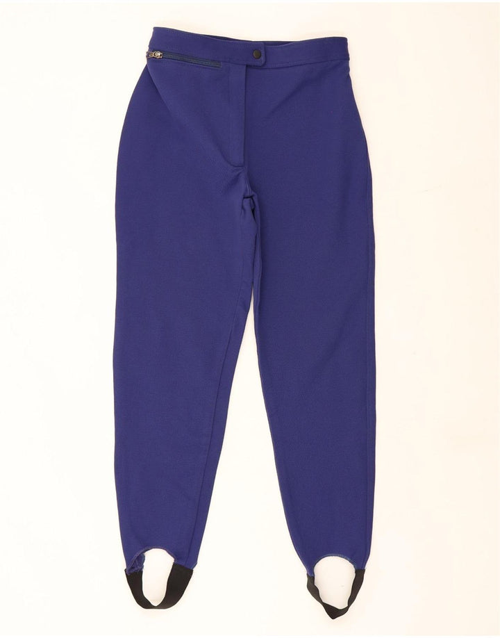 Elviana Damen Steigbügel-Windbreaker-Hose IT 46 Large Blau Polyamid