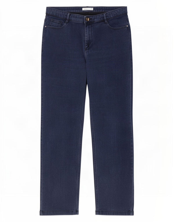Marks & Spencer Damen Straight Jeans UK 16 Large W34 L29 Marineblau Baumwolle