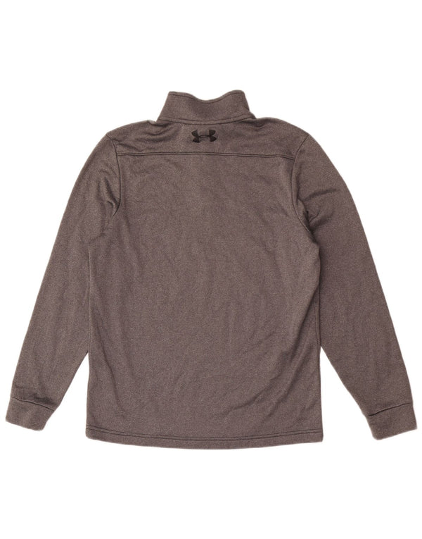 Under Armour Herren Cold Gear Pullover-Trainingsanzugoberteil mit Reißverschluss, Größe S, Grau