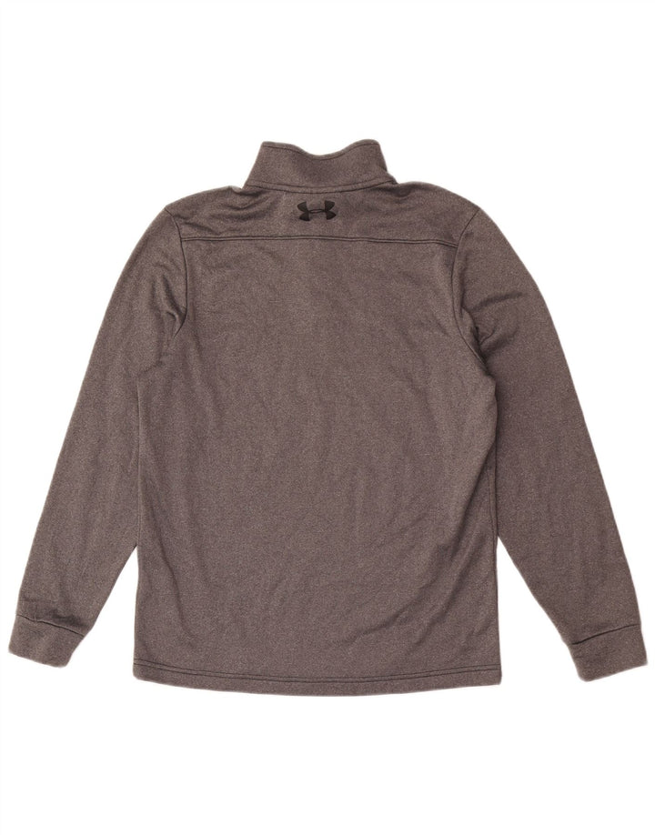 Under Armour Herren Cold Gear Pullover-Trainingsanzugoberteil mit Reißverschluss, Größe S, Grau