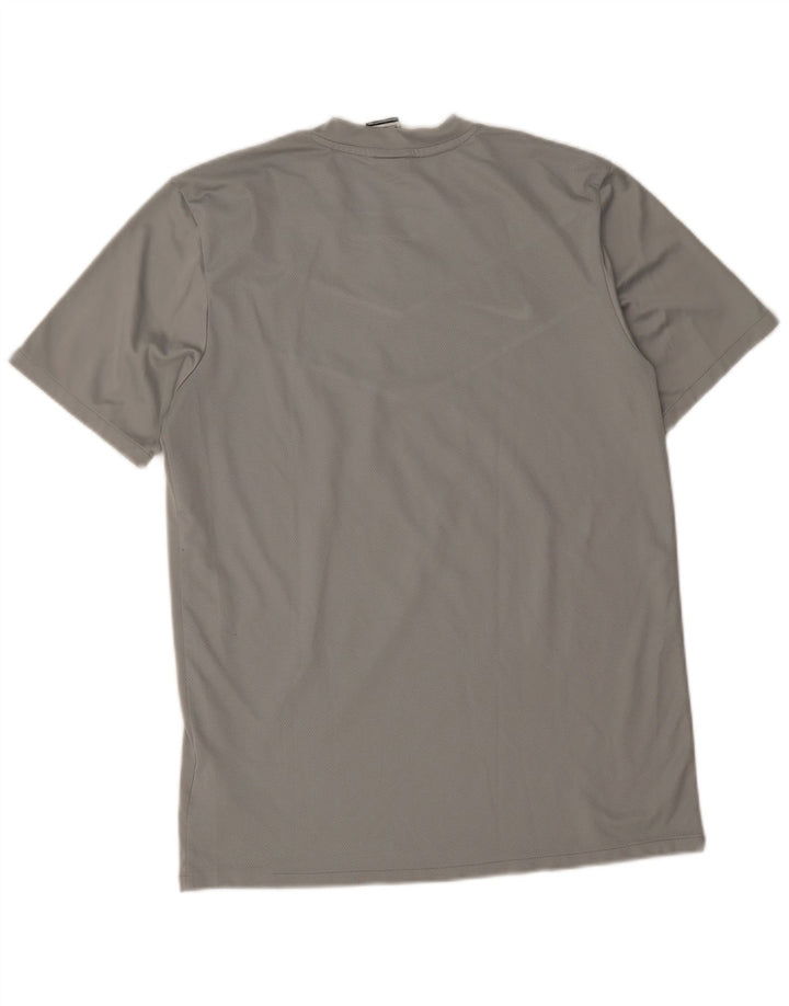 Nike Herren Dri Fit T-Shirt-Oberteil Mittelgraues Colourblock-Polyester