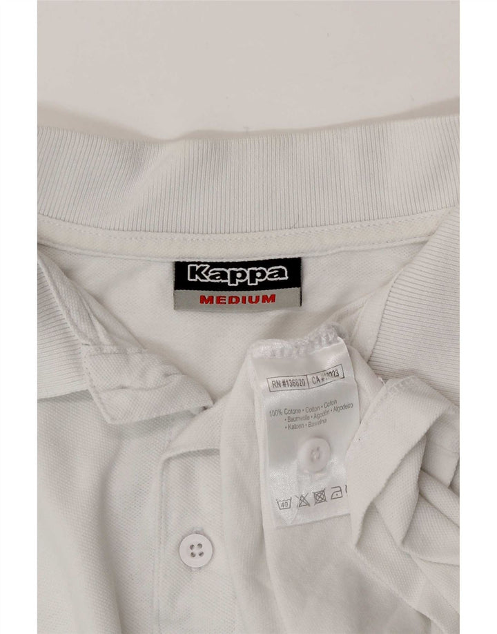 Kappa Herren-Poloshirt aus mittelweißer Baumwolle