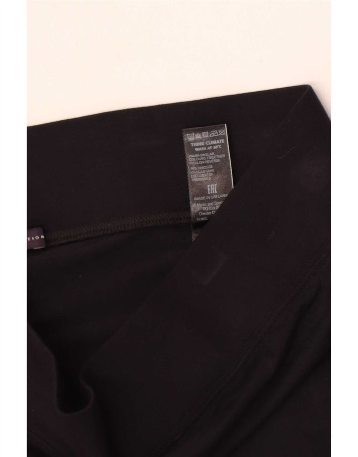 Marks & Spencer Damen Leggings UK 14 Large Schwarze Viskose