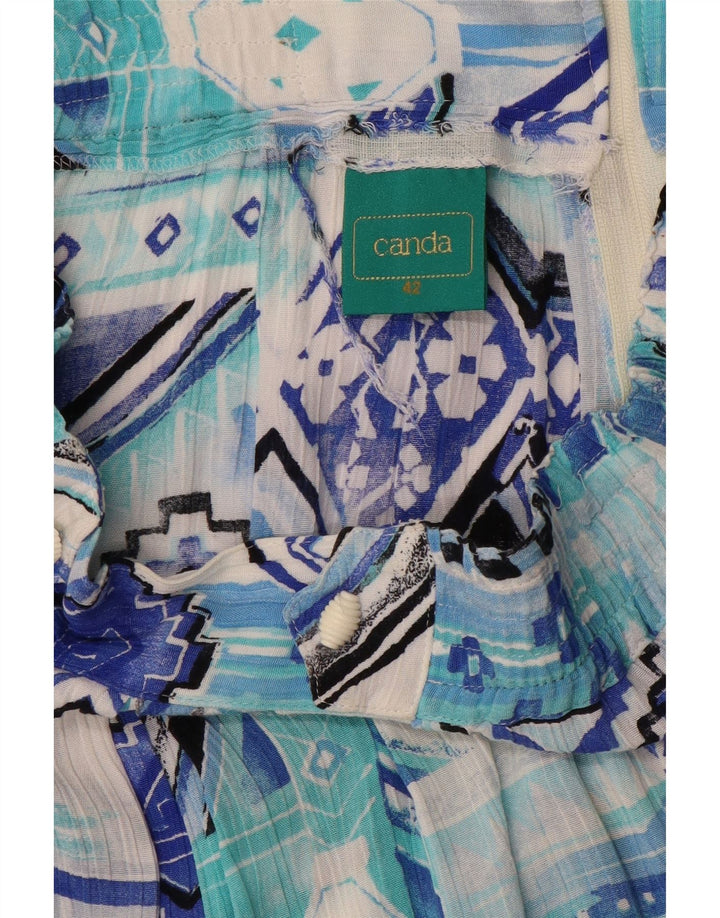 Canda Damen Bermudashorts EU 42 Large W32 Blaue geometrische Viskose