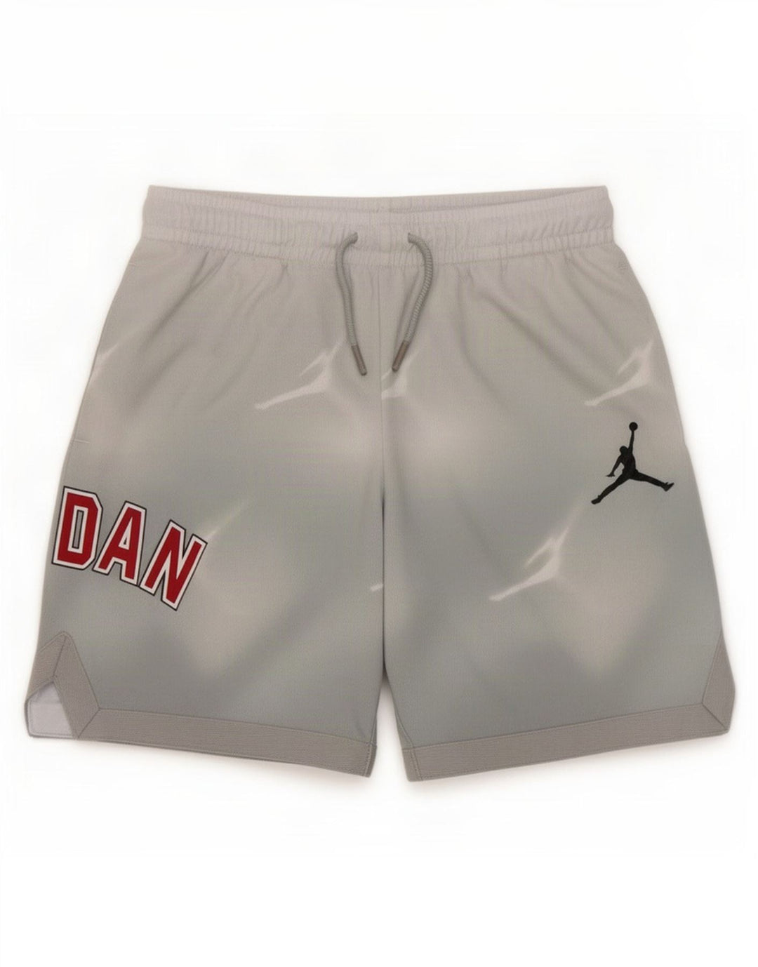 Jordan Sportshorts mit Grafik für Jungen, 10–11 Jahre, mittelgraues Polyester