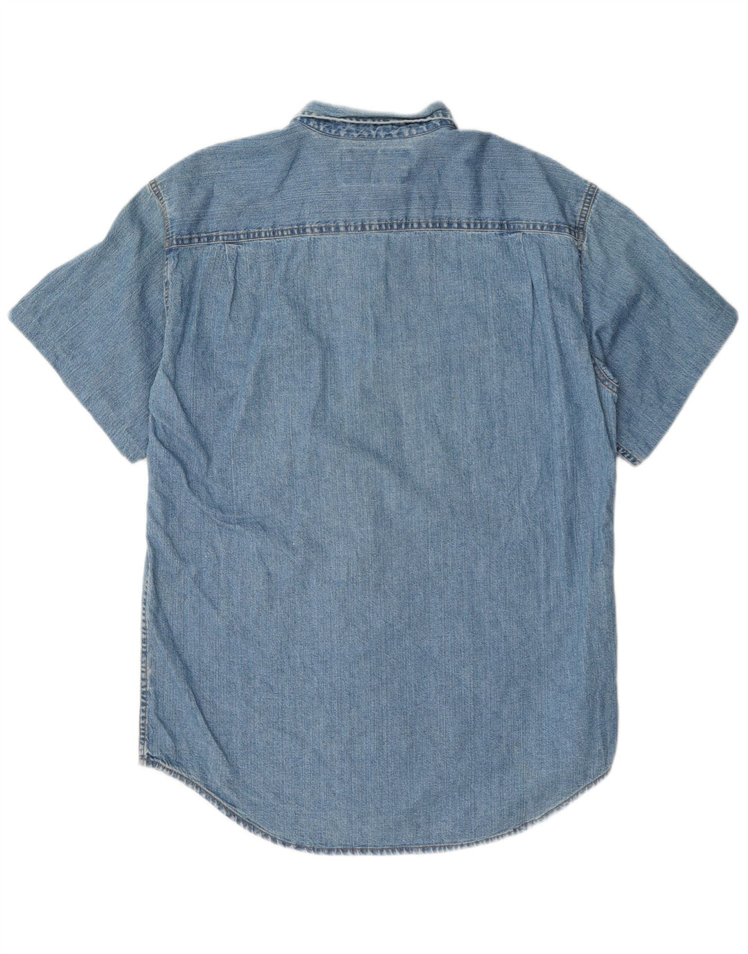 Levi's Herren Kurzarm-Jeanshemd aus mittelblauer Baumwolle