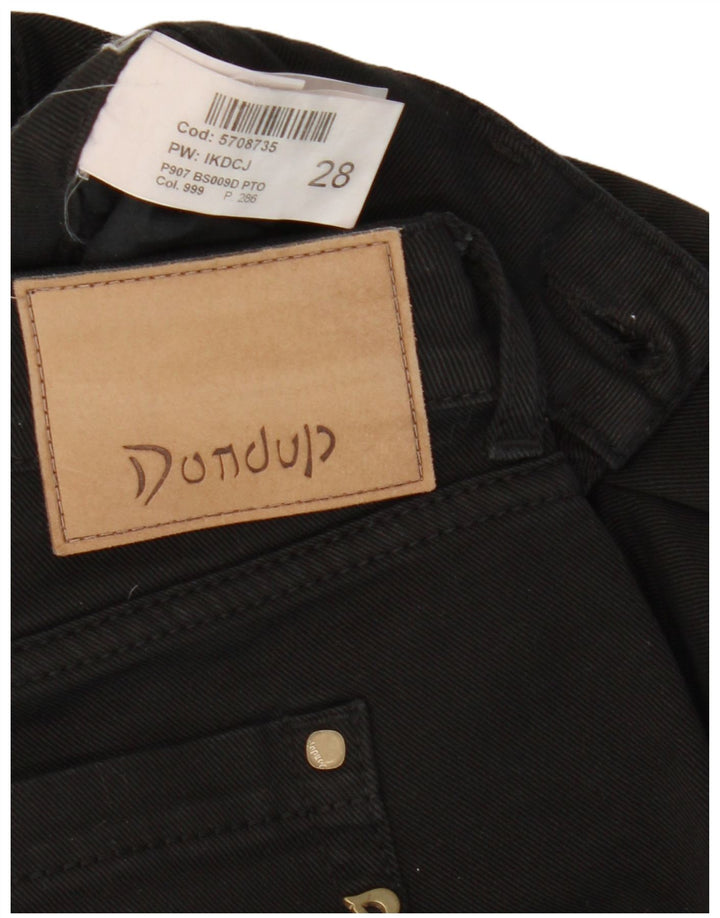 DONDUP Slim-Jeans für Damen, W28, L30, schwarze Baumwolle
