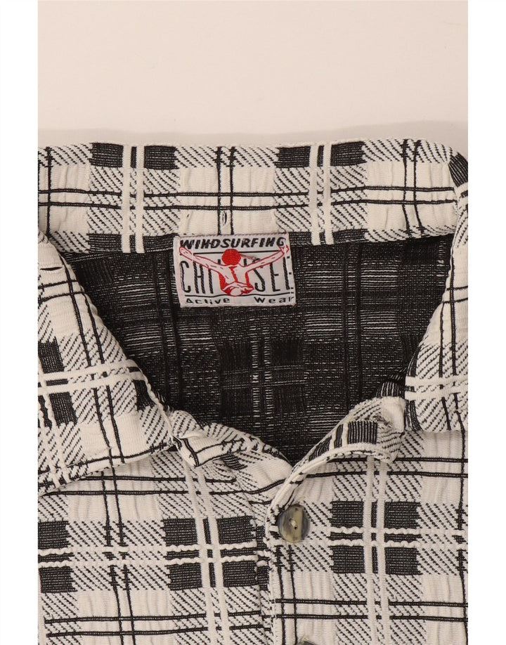 CHIEMSEE Flanell-Pulloverhemd für Herren, mittelweiß kariert