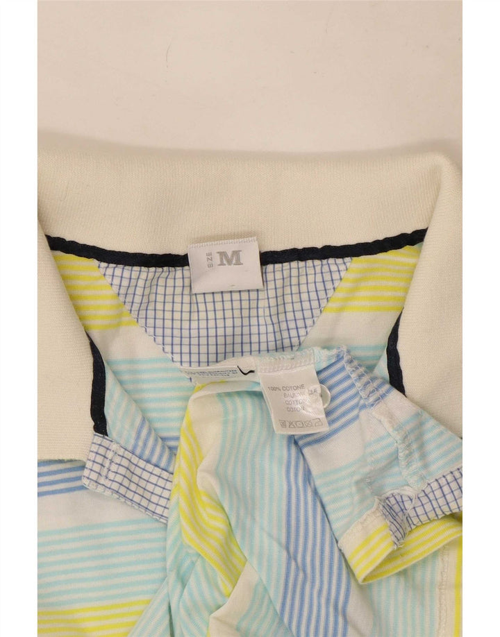 North Sails Damen Poloshirt UK 12 Medium Mehrfarbig gestreift aus Baumwolle
