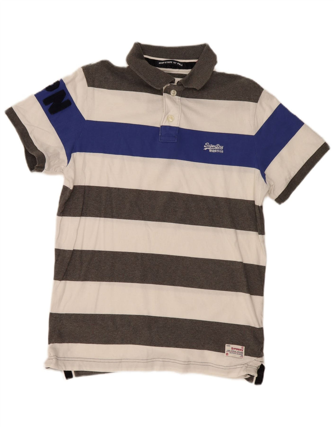 Superdry Herren-Poloshirt XL, mehrfarbig, gestreift, Baumwolle