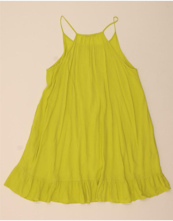 MARKS & SPENCER Übergroßes Zeltkleid für Damen, UK 16, große gelbe Viskose