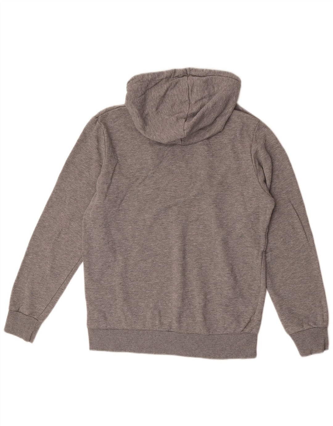 Jack & Jones Herren-Kapuzenpullover aus mittelgrau gefleckter Baumwolle