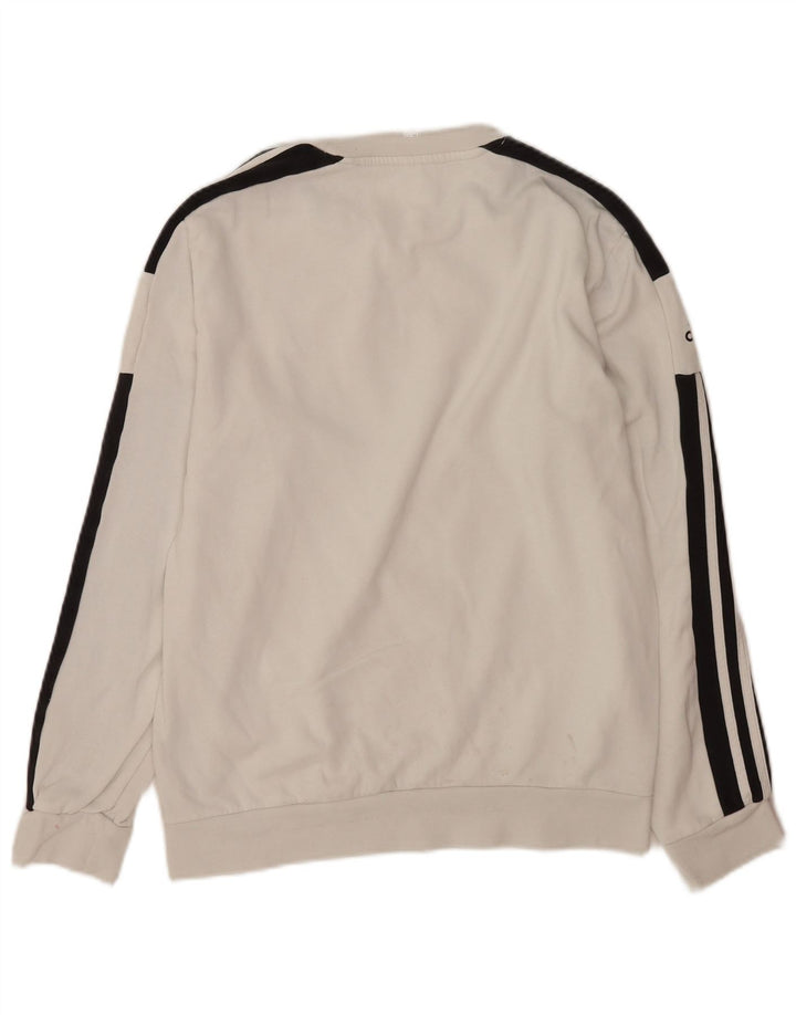 Adidas Herren Sweatshirt Pullover mittelweiße Baumwolle