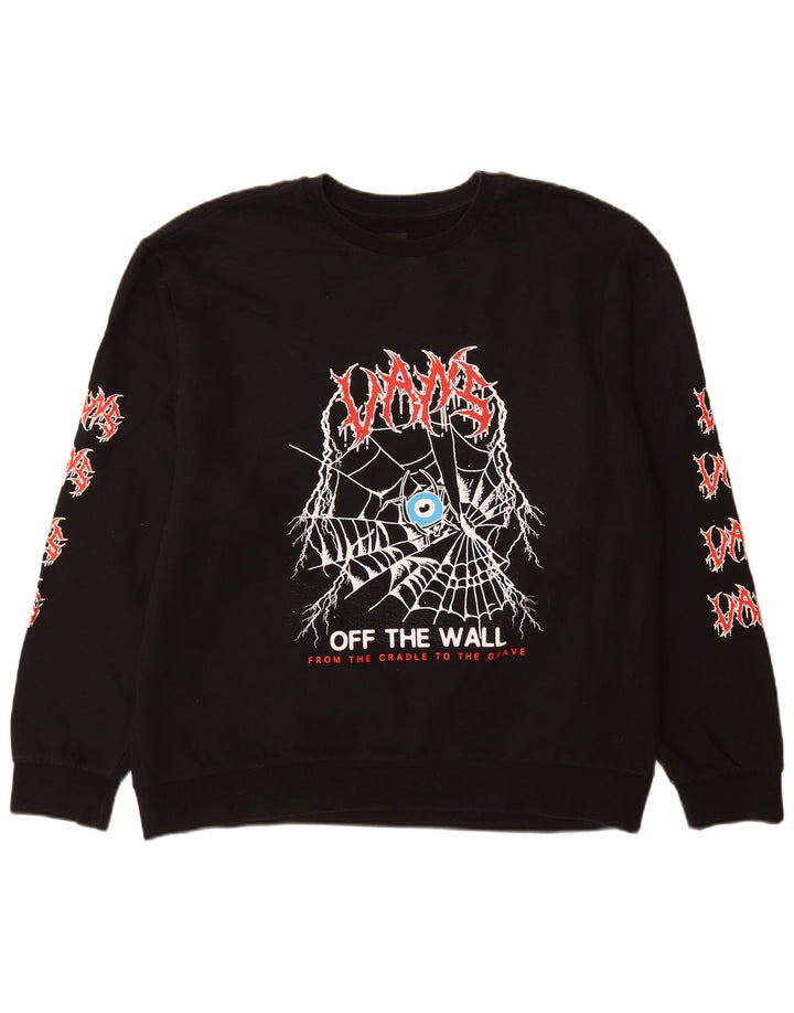 Vans Herren Relaxed Graphic Sweatshirt Pullover XL Schwarz Baumwolle