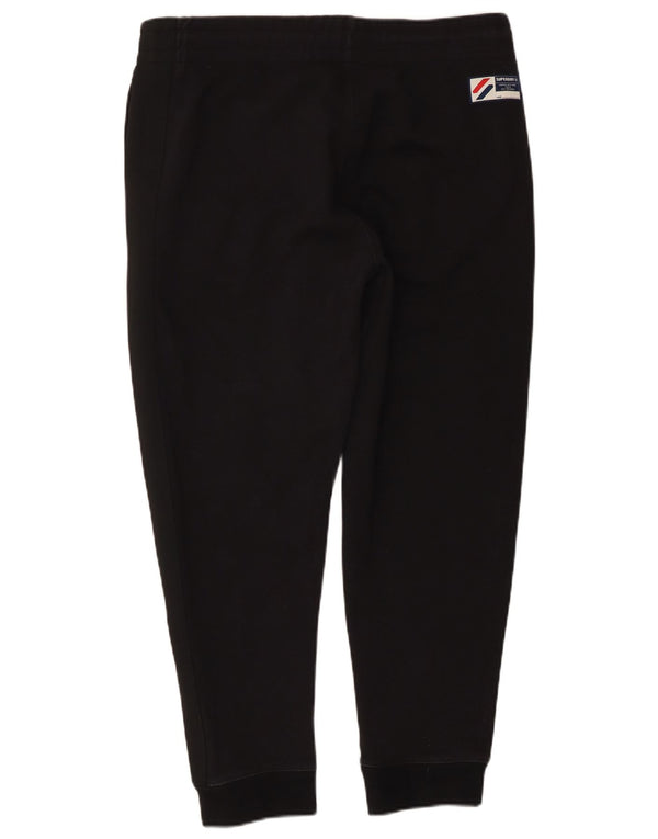 SUPERDRY Mens Tracksuit Trousers Joggers Large  Black