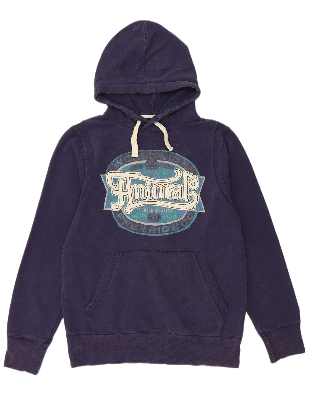 ANIMAL Herren-Kapuzenpullover mit Grafik, groß, marineblau, Baumwolle