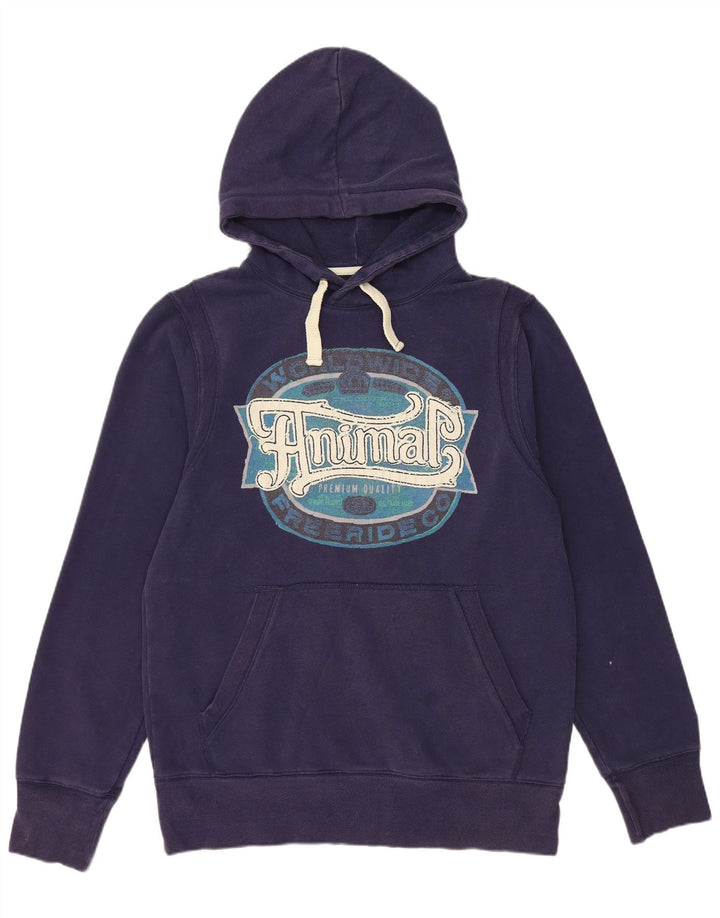 ANIMAL Herren-Kapuzenpullover mit Grafik, groß, marineblau, Baumwolle