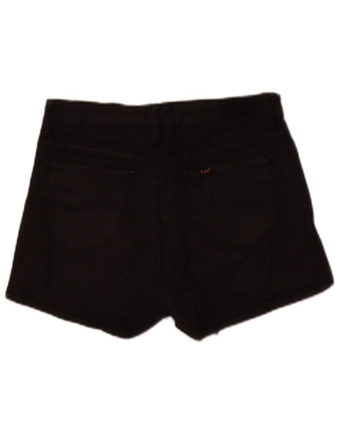 Lee Damen-Jeansshorts mit hoher Taille, US 10, Mittel, W28, schwarze Baumwolle
