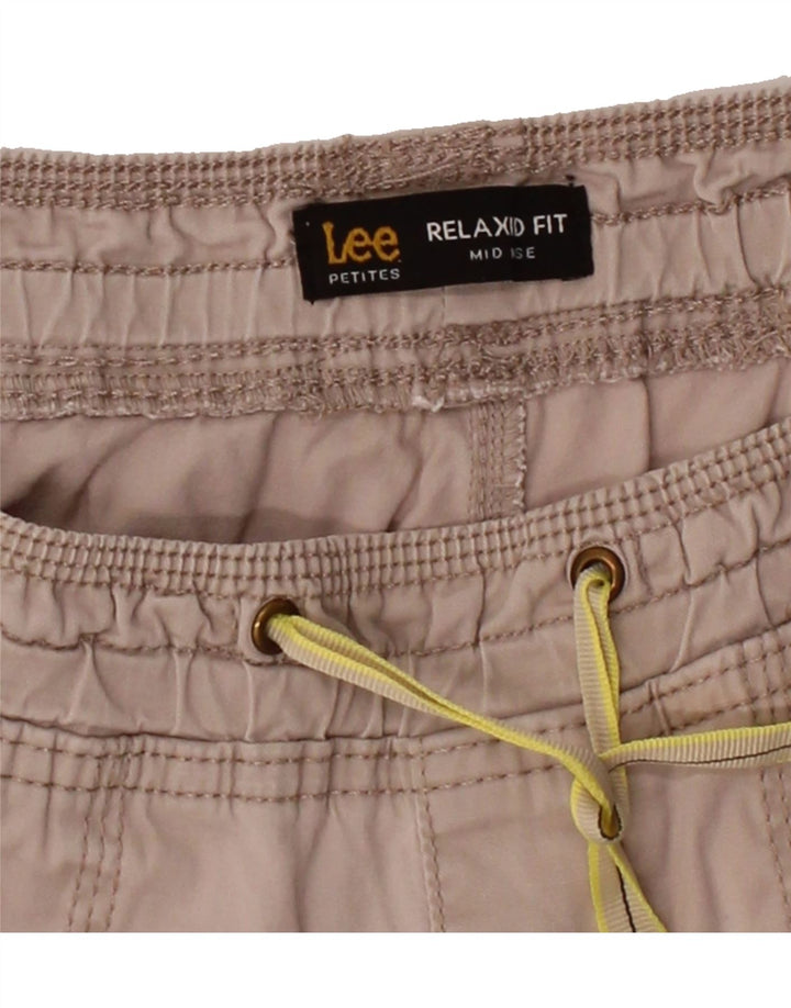 LEE Womens Petites Mid Rise Casual Shorts US 6 Medium W28 Beige Vintage Lee and Second-Hand Lee from Messina Hembry 