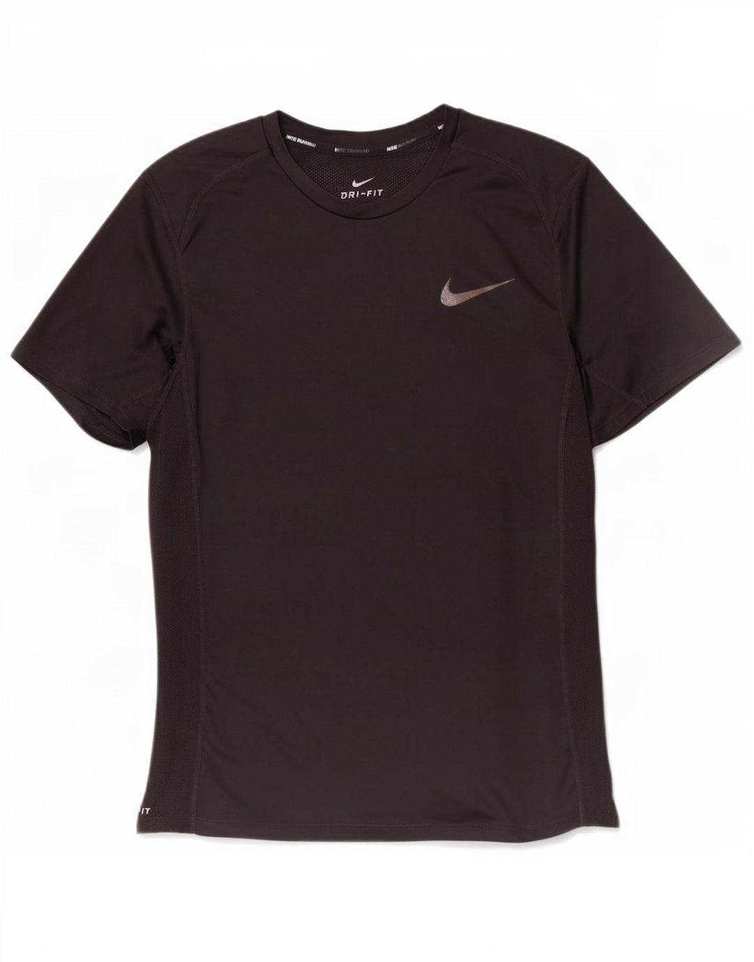 Nike Herren Dri Fit T-Shirt Top Small Schwarz Polyester