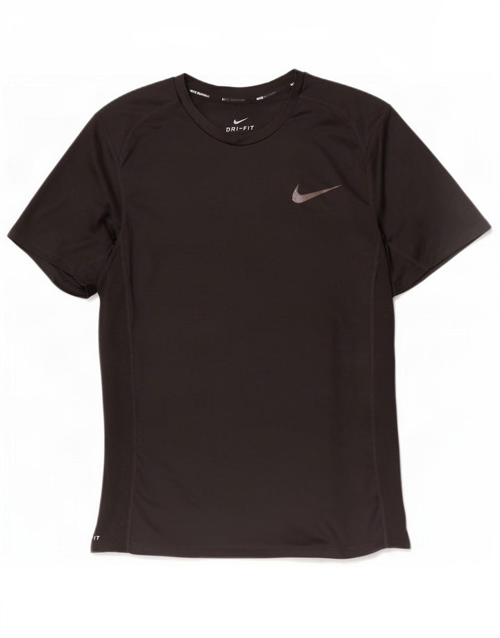 Nike Herren Dri Fit T-Shirt Top Small Schwarz Polyester