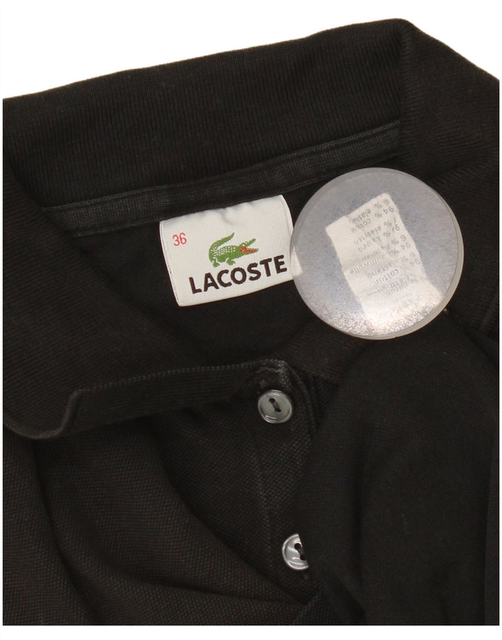 Lacoste Damen-Poloshirt, Größe 36, kleine schwarze Baumwolle