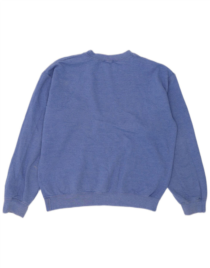 Topshop Damen Sweatshirt-Pullover UK 12 Mittelblau