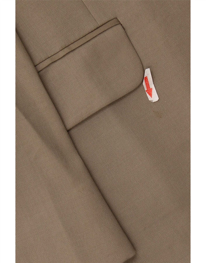 Pierre Cardin Damen 3-Knopf-Blazerjacke UK 40 Große beige Schurwolle