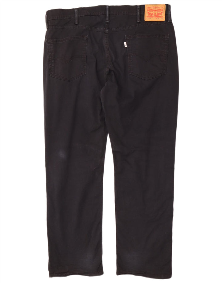 Levi's Herren 514 Straight Jeans W38 L30 Schwarze Baumwolle