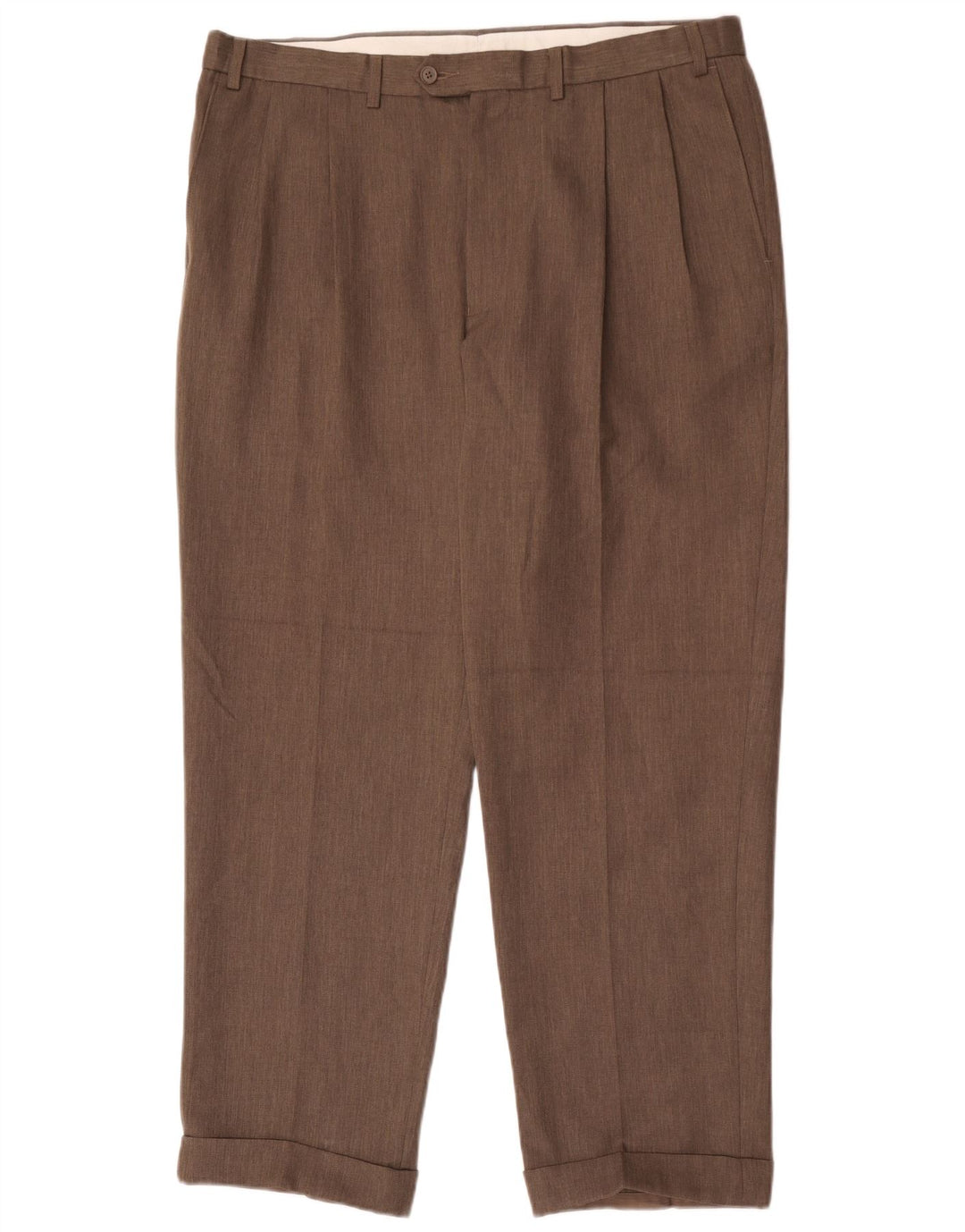 Marks & Spencer Herren-Anzughose mit Pegged-Anzug, W38, L31, graues Polyester