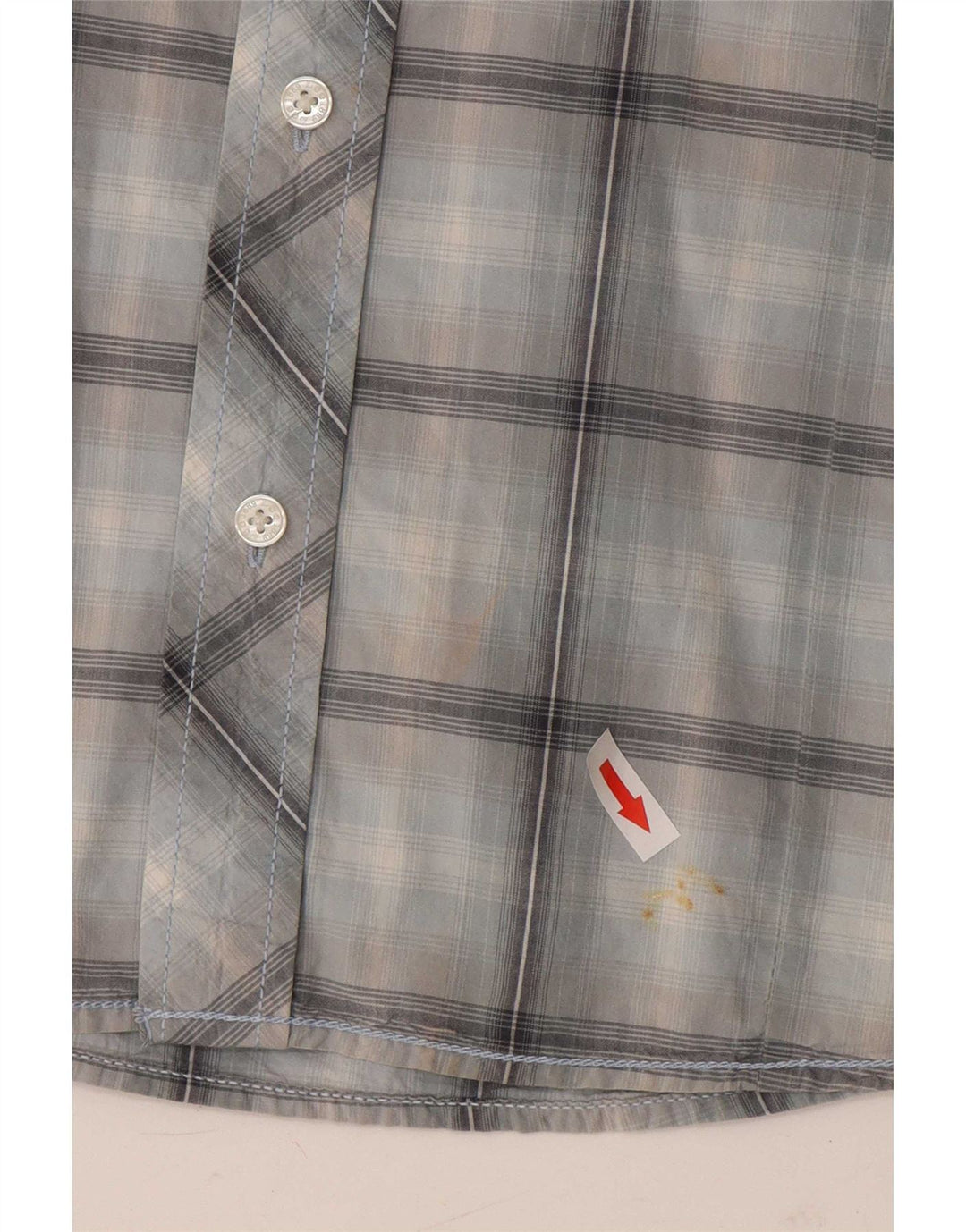 Lee Herren Kurzarmhemd XL Blau kariert