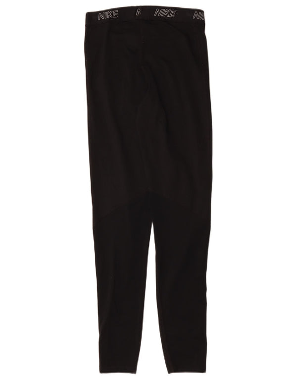 Nike Womens Graphic Leggings UK 12 Mittelschwarzes Polyester