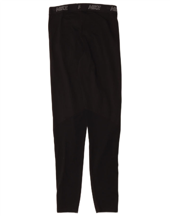 Nike Womens Graphic Leggings UK 12 Mittelschwarzes Polyester