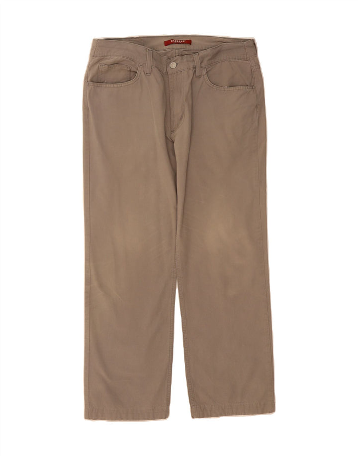 CARRERA Mens Straight Casual Trousers W32 L27 Beige Vintage Carrera and Second-Hand Carrera from Messina Hembry 