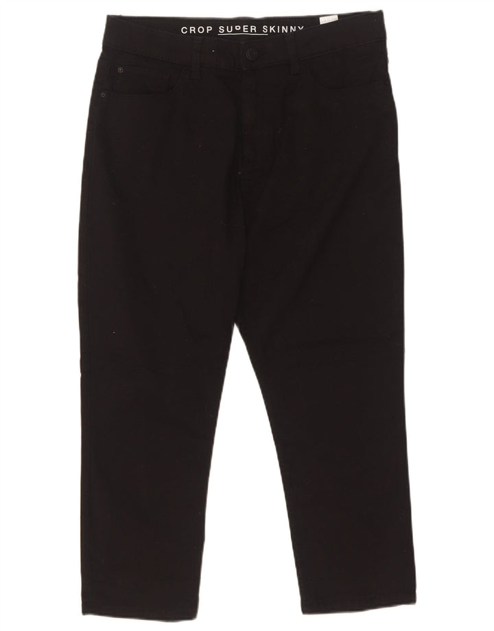 Marks & Spencer Damen-Hose, kurz geschnitten, UK 12, M, W30, L22, Schwarz