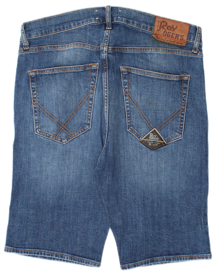 Roy Rogers Herren-Jeansshorts W34, große blaue Baumwolle