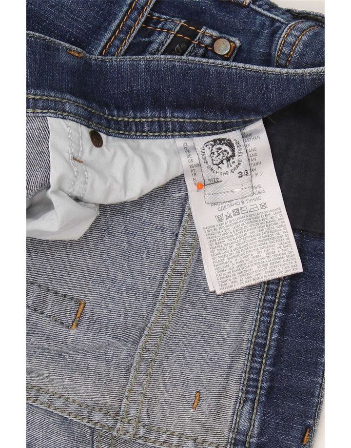 Diesel Herren Slim Jeans W34 L31 Marineblaue Baumwolle