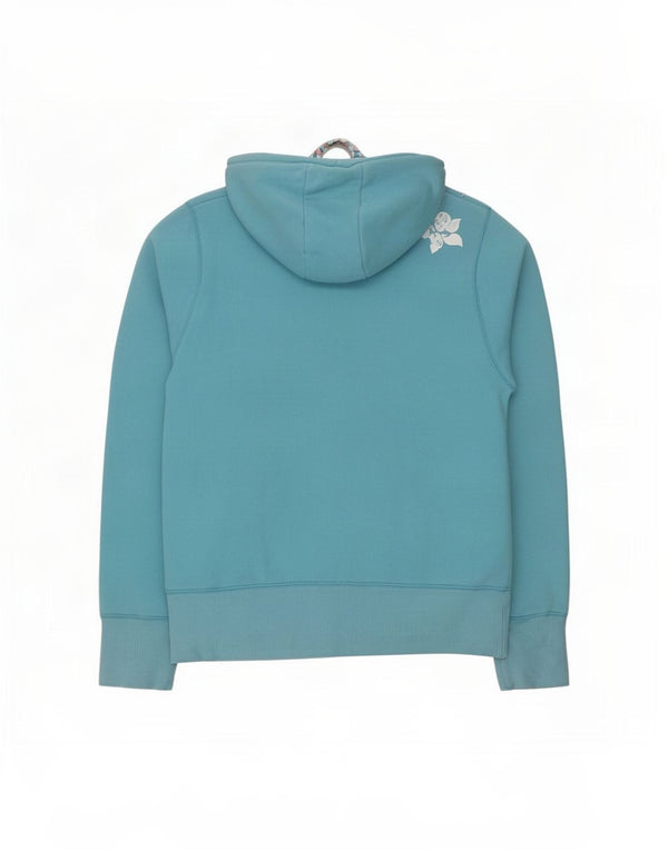 Animal Graphic Damen-Kapuzenpullover in Übergröße, Gr. 10, Größe S, Blau, Baumwolle
