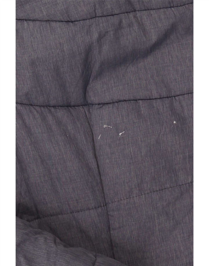 Superdry Wattierte Damenjacke mit Kapuze, UK 14, mittelblaues Nylon