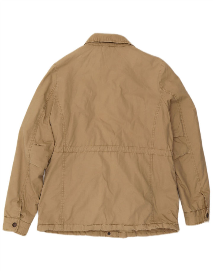 Fat Face Damen-Militärjacke, UK 12, mittelbeige Baumwolle
