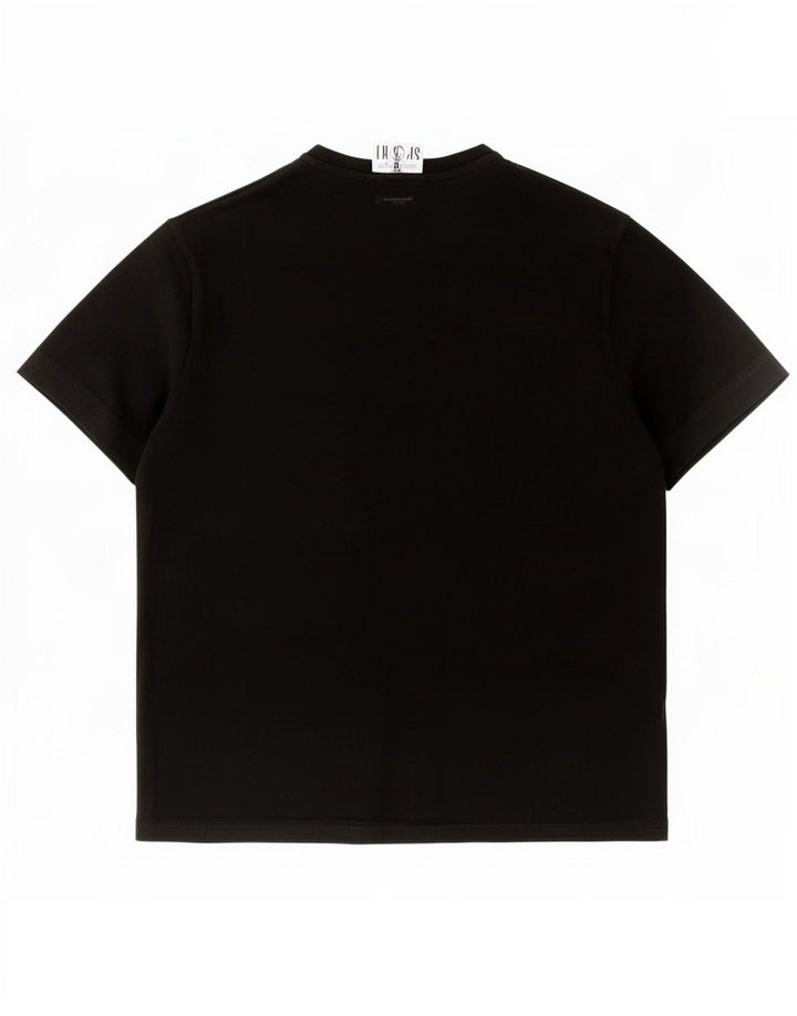 Bikkembergs Damen T-Shirt Top UK 14 Medium Schwarz