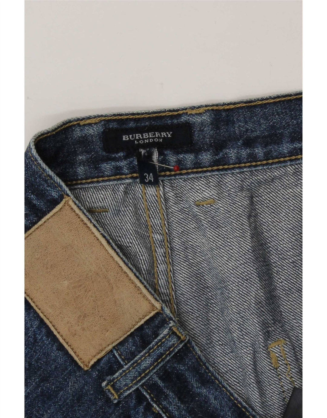 Burberry Mens Straight Jeans W34 L29 Blue